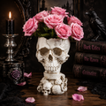 Gothic Skull Hand Vase – Resin Skeleton Flower Holder, Dark Alternative Home Decor