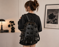 Gothic Spiked Backpack – Punk Hedgehog PU Backpack with 3D Spikes